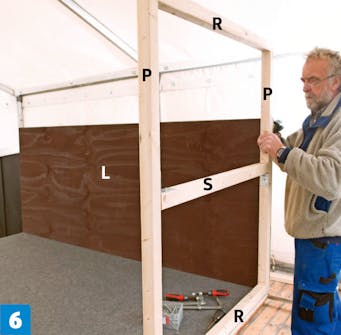 Byg Cykelgarage: Vognen til cykler bygges op Byg Cykelgarage: Vognen til cykler bygges op